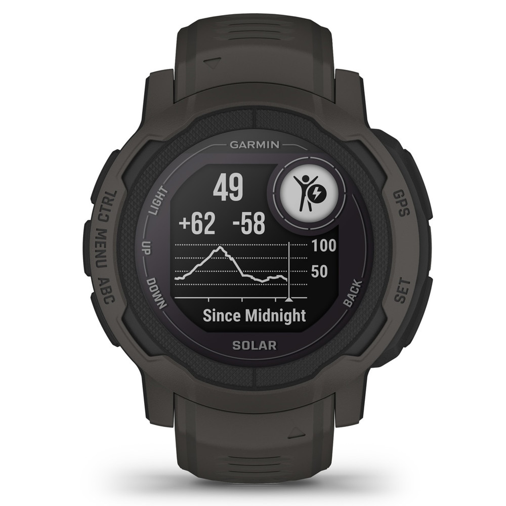Garmin Instinct 2 Solar GPS Smartwatch Graphite (010-02627-00, 010-02627-10) New 9