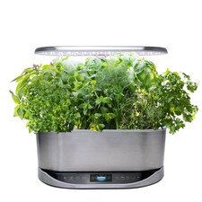 AeroGarden Bounty Elite 9-Pod Indoor Garden LED Grow Light - Stainless (100913-BSS) New 1