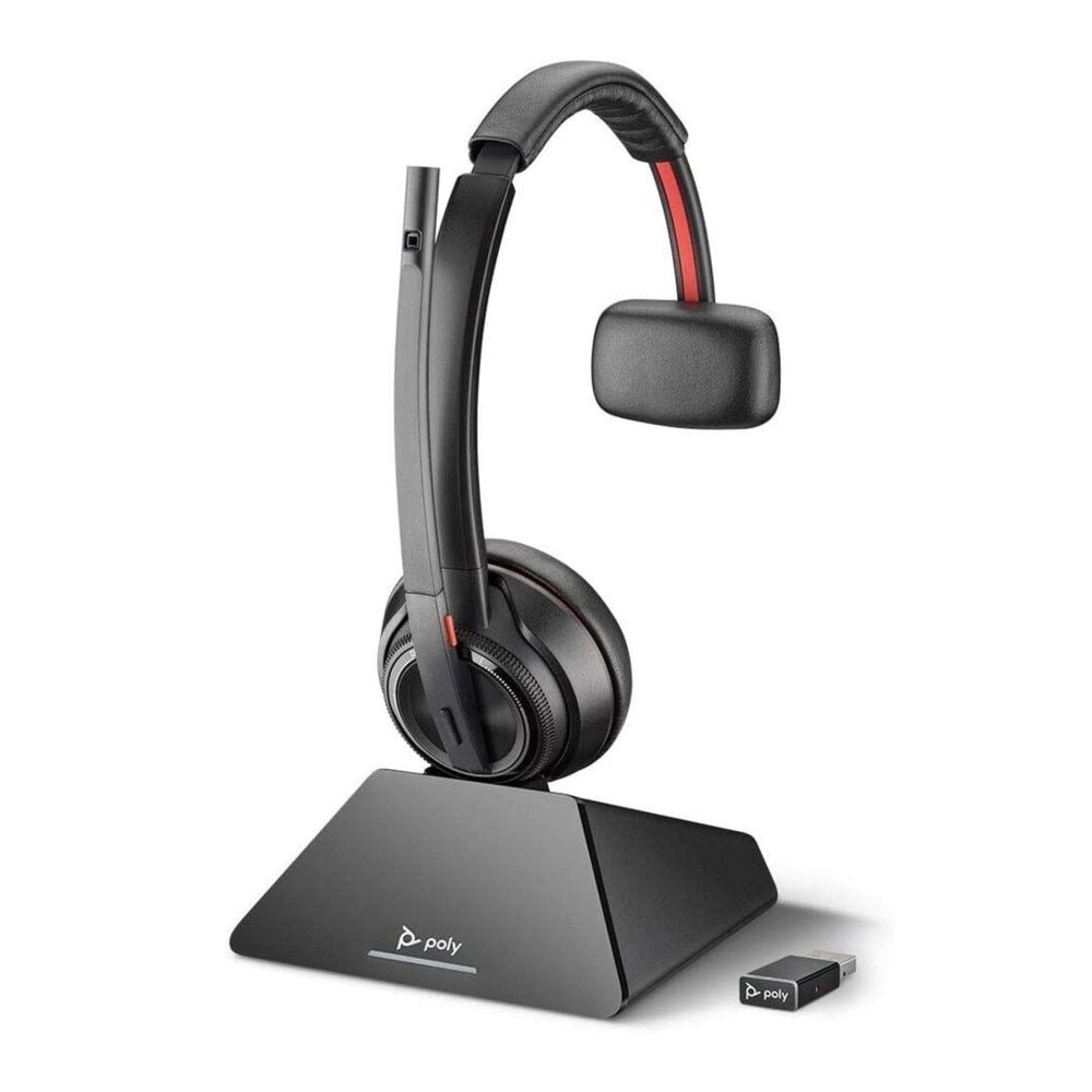 Plantronics Poly Savi 8210 UC Wireless DECT Headset System (209213-01) Like New 1