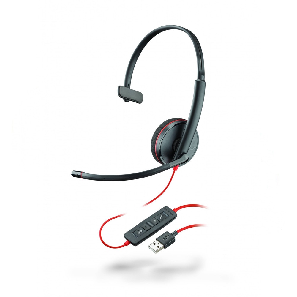 Plantronics Poly Blackwire 3210 USB-A Headset (209744-201) Recertified 1