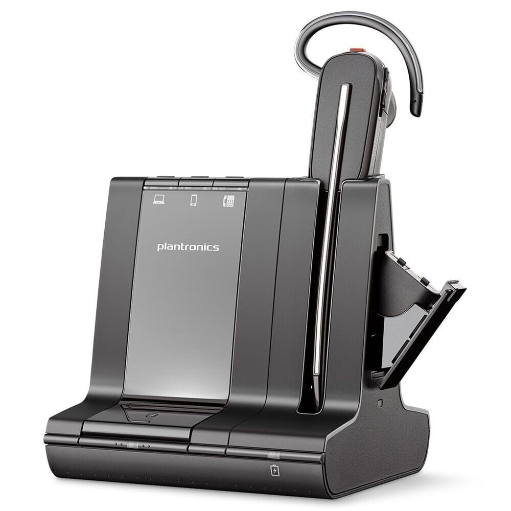 Plantronics Savi 8245 Office Wireless Headset (Unlimited Talk Time) (211837-01) Like New 1
