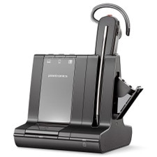 Plantronics Savi 8245 Office Wireless Headset (Unlimited Talk Time) (211837-01) Like New 1