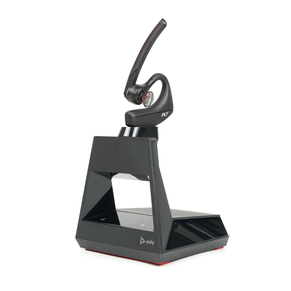 Plantronics Voyager 5200 Office 2 Way Base USB-A Wireless Headset (212732-01) Like New 1