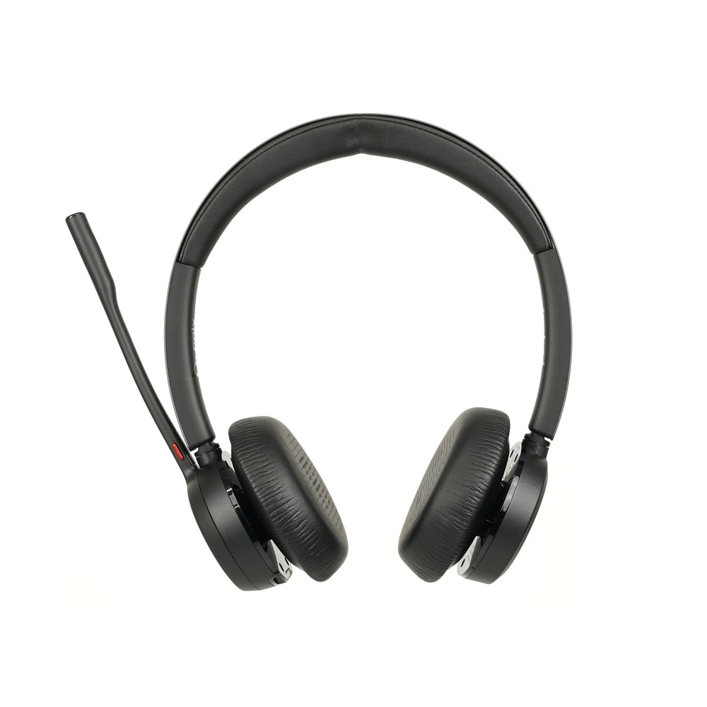 Plantronics Poly Voyager 4320-M Dual USB-A Bluetooth Headset for MS Teams with Charge Stand (218476-02) Like New 1
