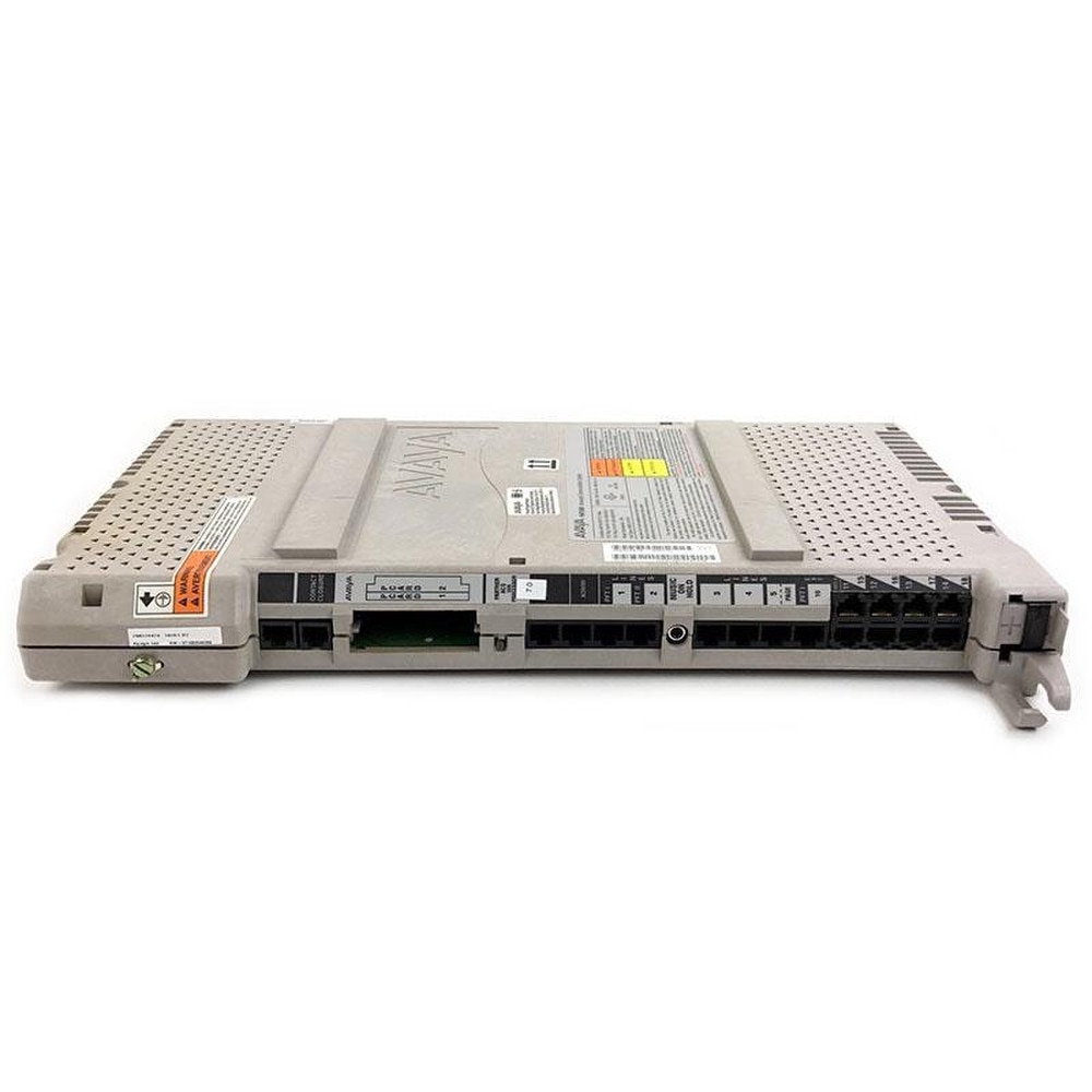 A photo of the Avaya Partner ACS R7.0 Processor 700316474, a device that provides 5 lines and 9 stations for business phone systems and supports various voice mail and expansion modules.