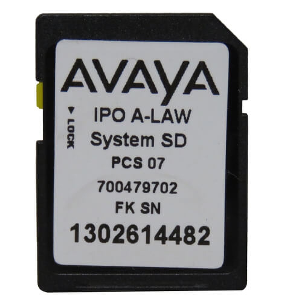 Avaya 700479702 | IPO IP500V2 System SD Card A-Law New 1