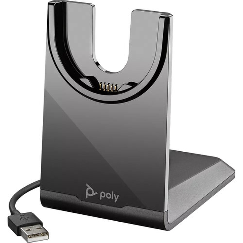 Poly Voyager Focus 2 USB-A with Charge Stand Headset (77Y86AA, 213727-01) New 7