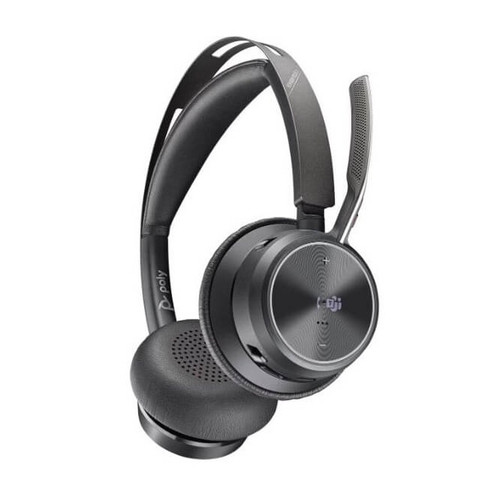 HP Poly Voyager Focus B825-M Microsoft Teams Certified Stereo Bluetooth Headset with USB-A Adapter No Charging Stand (7F0J2AA, 202652-104) New 2