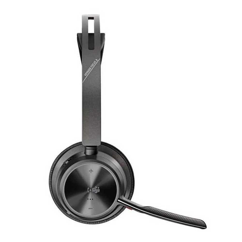 HP Poly Voyager Focus B825-M Microsoft Teams Certified Stereo Bluetooth Headset with USB-A Adapter No Charging Stand (7F0J2AA, 202652-104) New 3