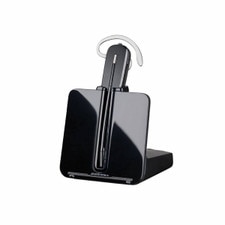 A photo of the Plantronics CS540 Wireless Headset 84693-01, which is a lightweight and sleek headset that connects to desk phones and offers hands-free operation, advanced audio technology, and noise