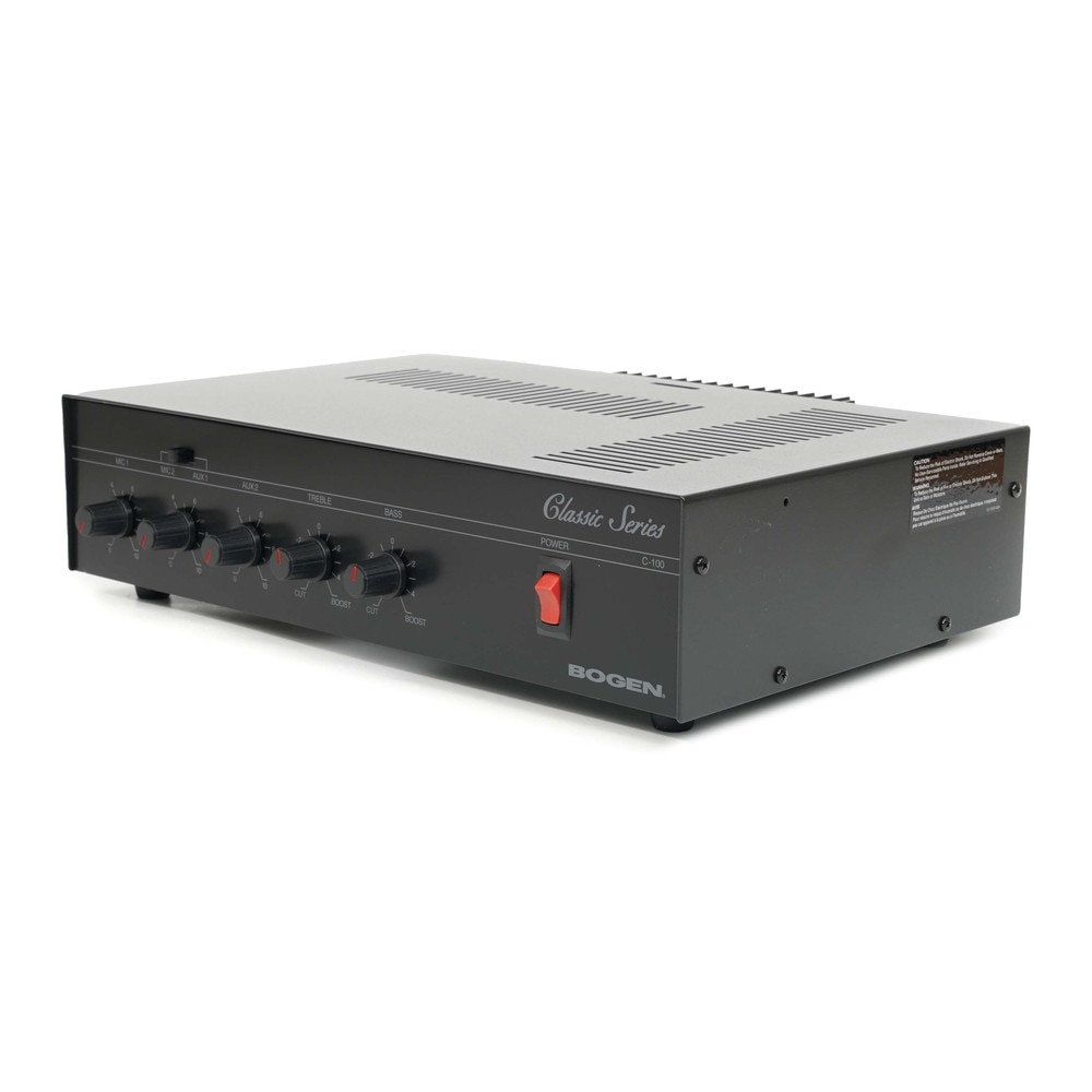 Bogen C100 100 Watt Public Address System Amplifier Classic Series Mixer Amplifier Like New 1