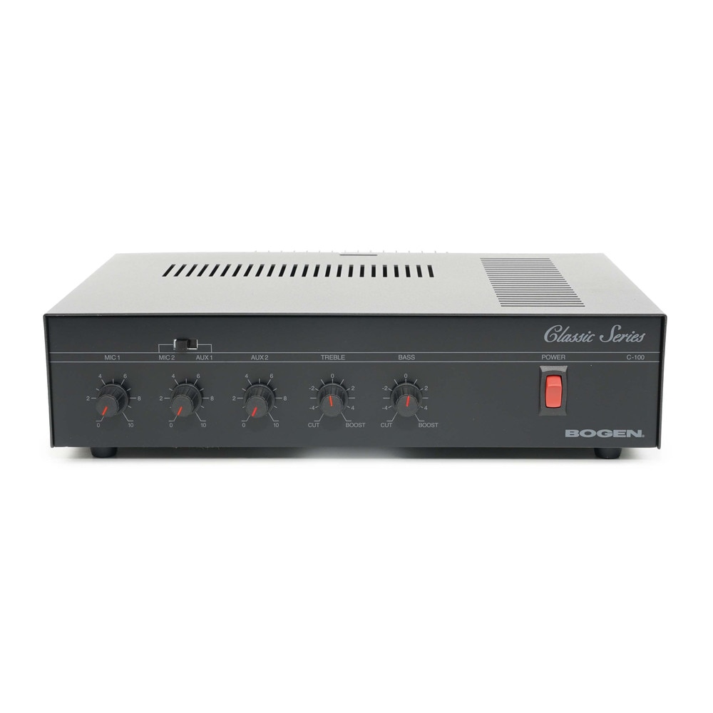 Bogen C100 100 Watt Public Address System Amplifier Classic Series Mixer Amplifier Like New 2