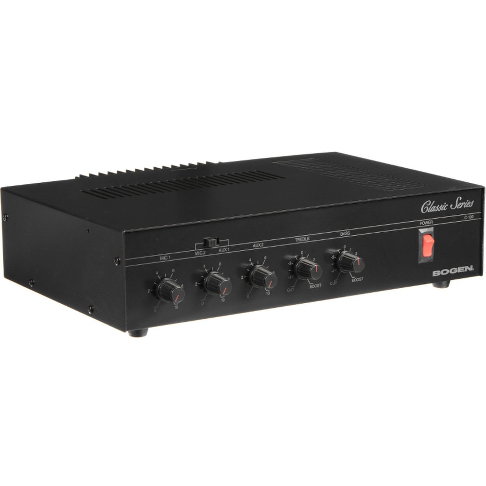 Bogen C100 100 Watt Public Address System Amplifier Classic Series Mixer Amplifier Like New 3