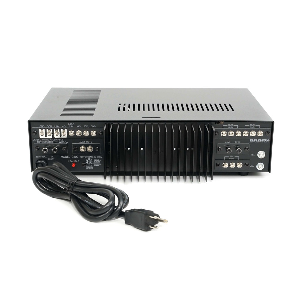 Bogen C100 100 Watt Public Address System Amplifier Classic Series Mixer Amplifier Like New 4