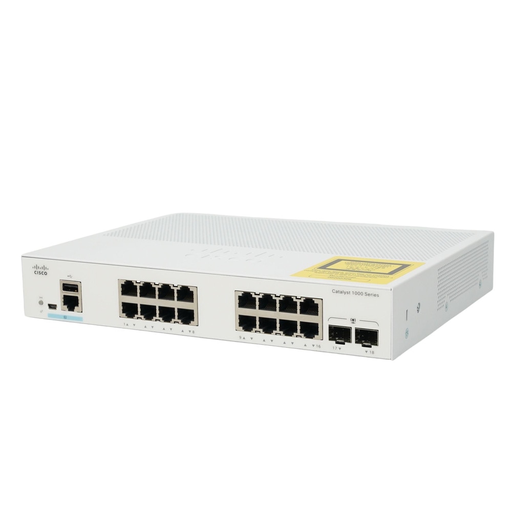 Cisco Catalyst C1000-16T-E-2G-L 16-Port Gigabit Managed Network Switch New 1