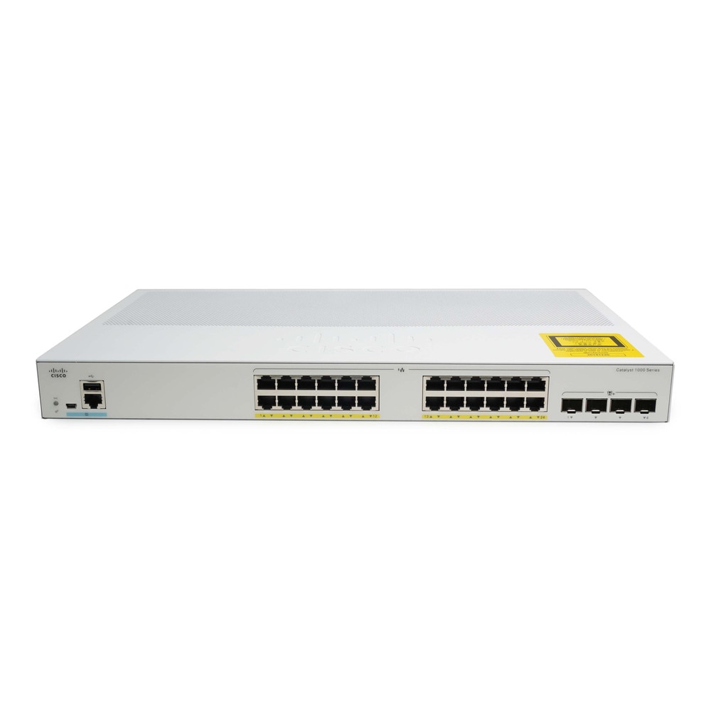 Cisco Catalyst 1000-24P-4X-L 24-Port Ethernet Managed Switch (C1000-24P-4X-L) Refresh 1