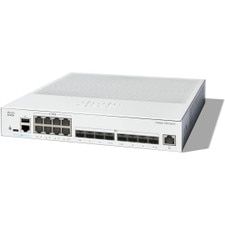 Cisco Catalyst 1300-16XTS Managed Network Switch with 16 Ports, including 8 x 10G RJ45 Ethernet Ports and 8 x 10G SFP+ Ports, designed for small and medium-sized businesses and branch offices.