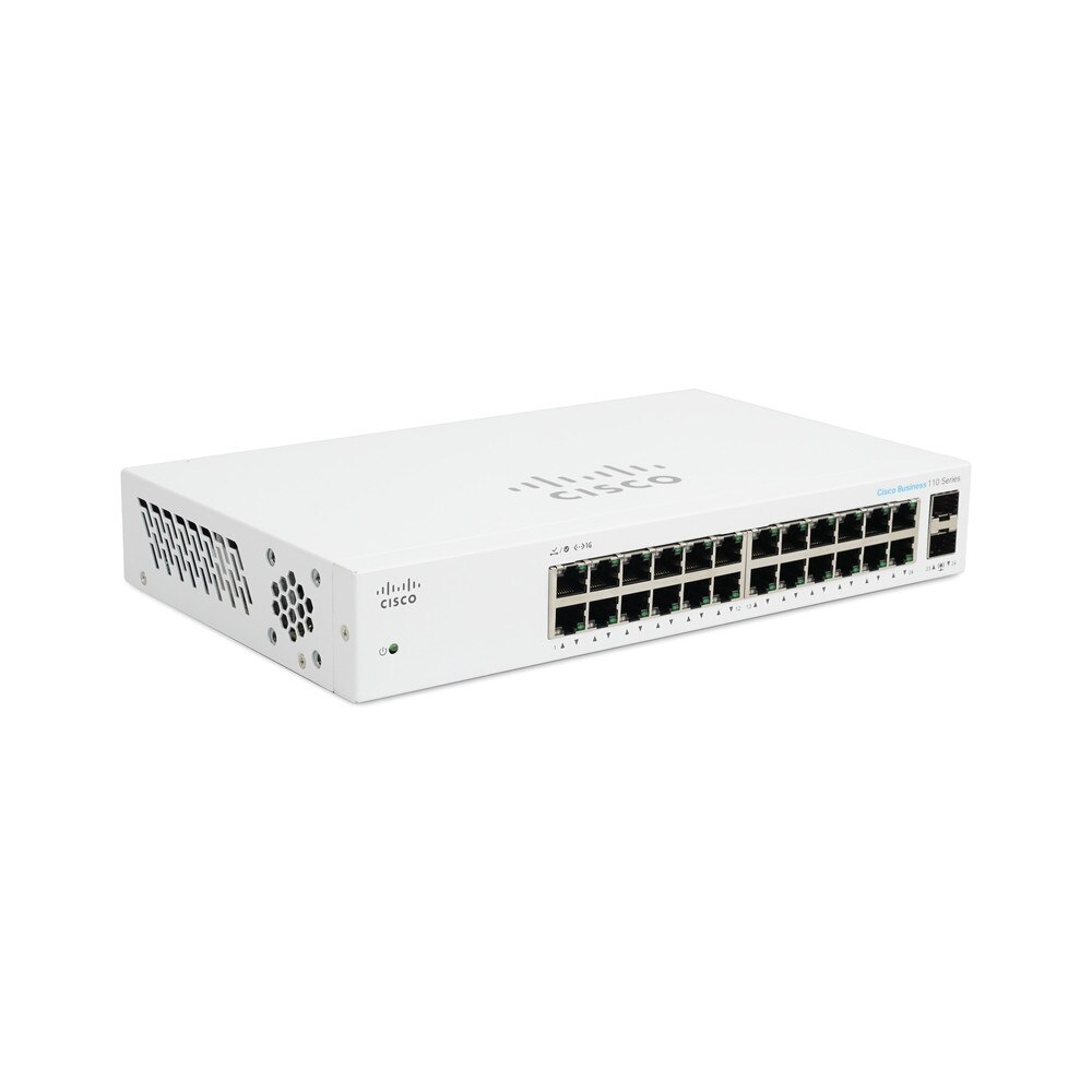 Cisco CBS110-24T 24-Port Gigabit Ethernet Switch with 2 Gigabit SFP (NA) Refresh 3