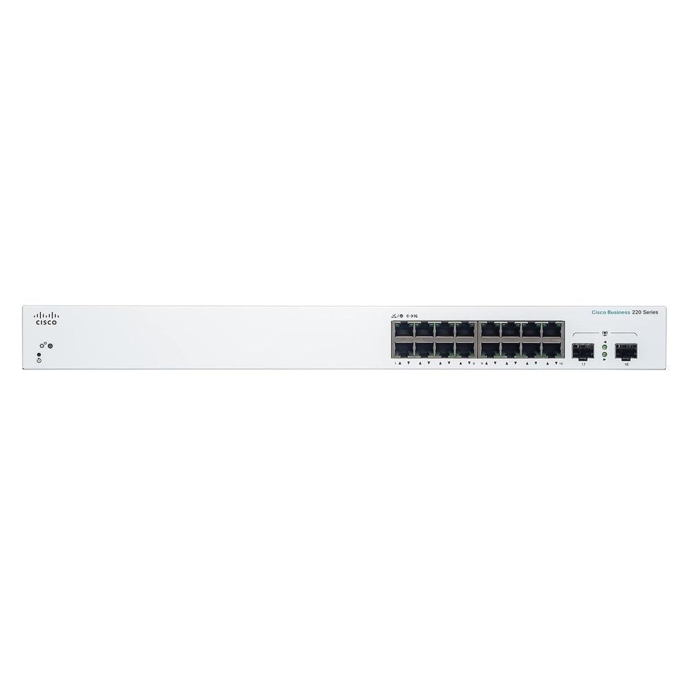 Cisco CBS220-16T-2G 16-Port Gigabit Managed Network Switch with SFP (NA) Refresh 2
