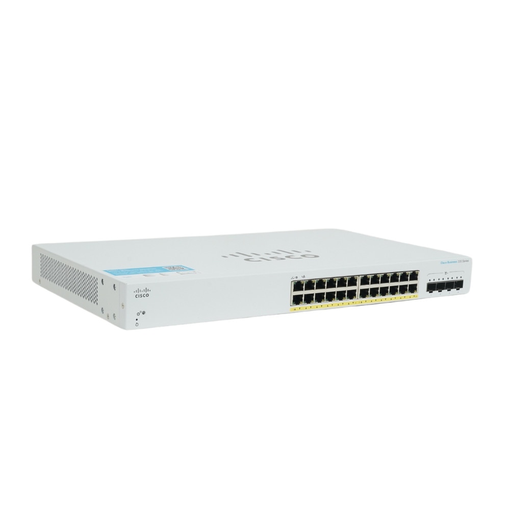 Cisco CBS220-24FP-4X 24-Port Gigabit PoE+ Managed Network Switch with SFP+ (NA) Refresh 1