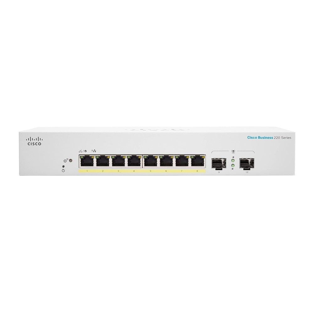 Cisco CBS220-8FP-E-2G-NA-RF 8-Port Gigabit PoE Managed Network Switch with SFP Refresh 2