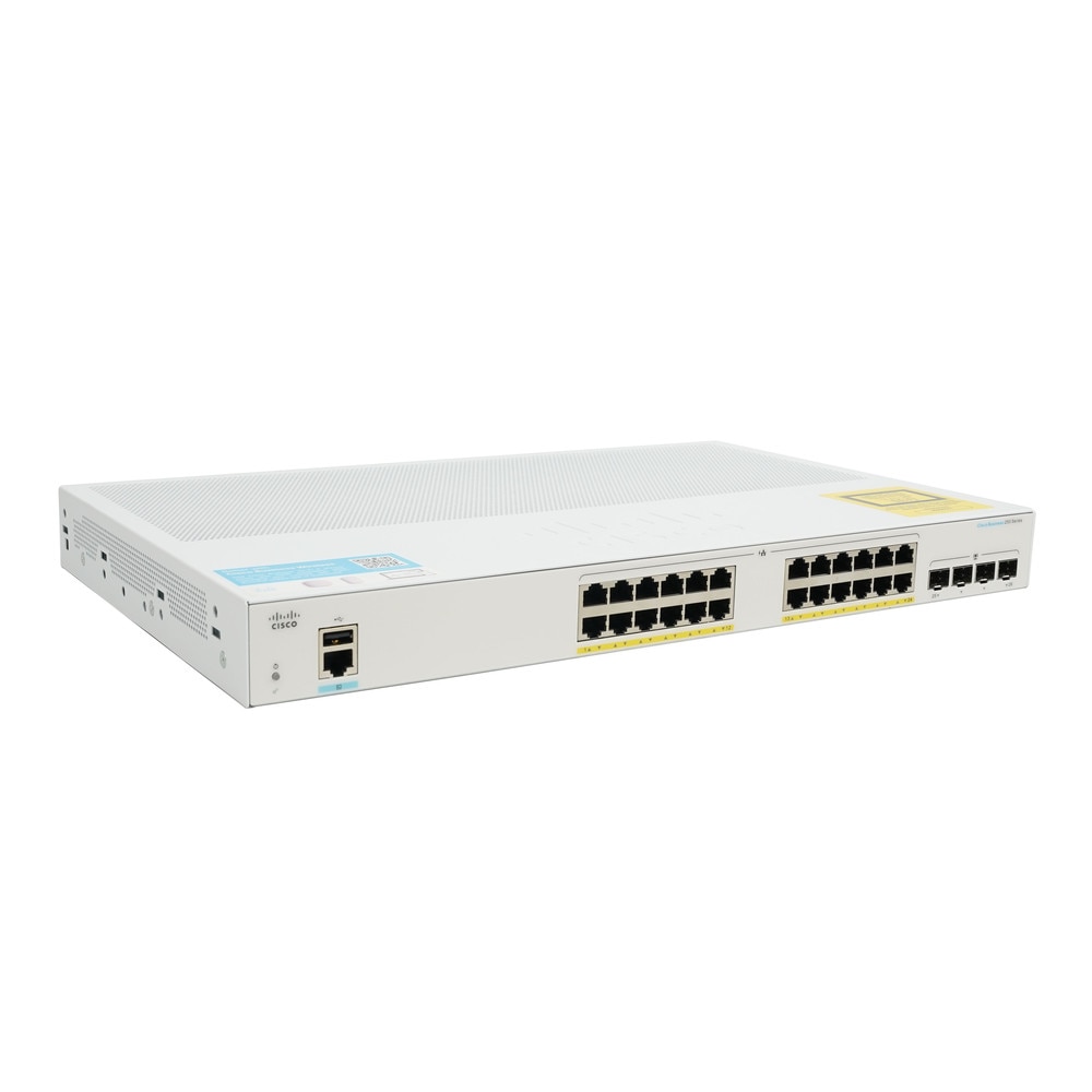 Cisco CBS250-24P-4G 24-Port Gigabit PoE+ Managed Switch with SFP (NA) Refresh 3