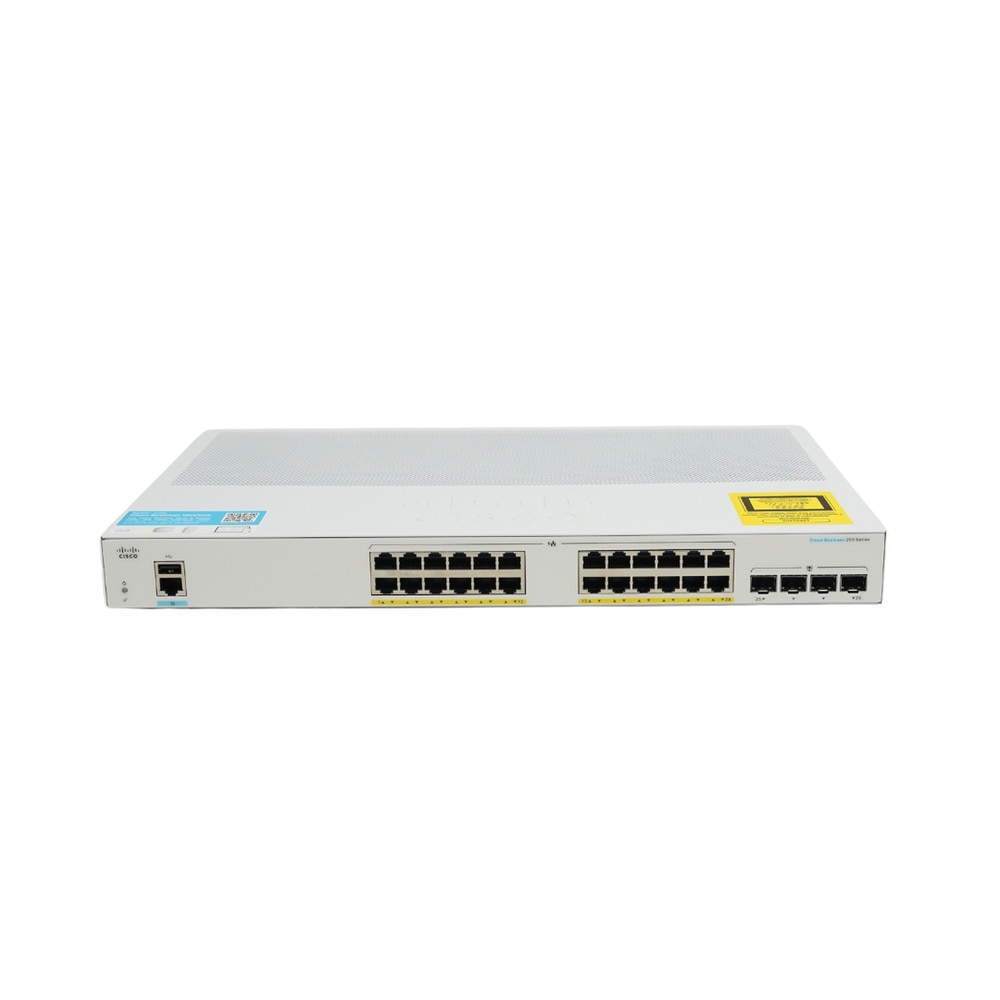 Cisco CBS250-24PP-4G 24-Port Gigabit Ethernet PoE+ Smart Switch with SFP (NA) Refresh 3