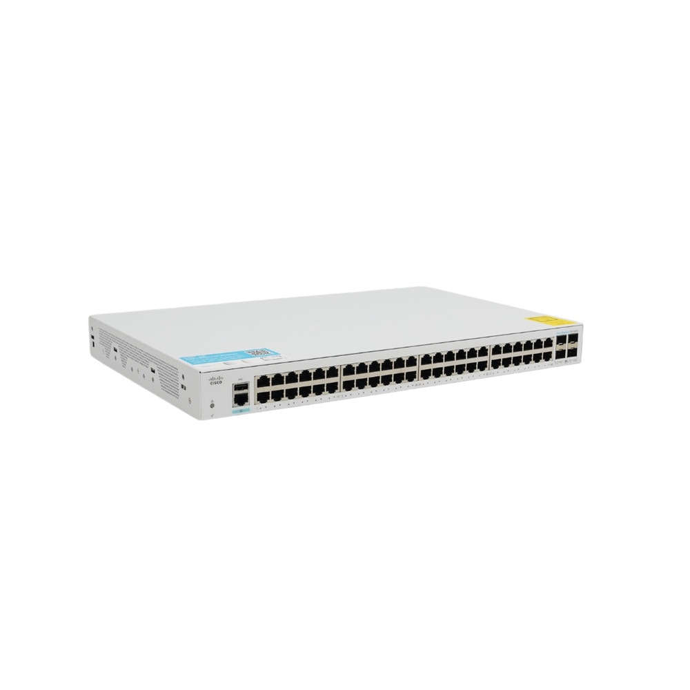 Cisco CBS250-48T-4X 48-Port Gigabit Ethernet Smart Switch with SFP (CBS250-48T-4X-NA-RF) | Refresh 1
