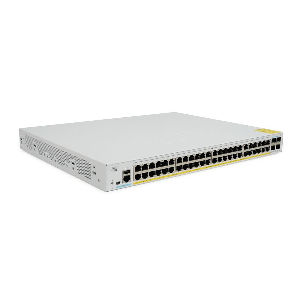 Cisco CBS350-48P-4G-NA-RF 48-Port Gigabit PoE+ Managed Network Switch with SFP Refresh 3