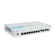 Cisco CBS350-8S-E-2G-NA-RF 8-Port SFP Gigabit Managed Network Switch | Refresh 1