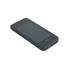 A Cisco Webex 840 IP Phone with a silver and black color scheme. The phone has a 4-inch color display, a speakerphone, a camera, and 12 keys. The phone also has a USB port, a headset jack.
