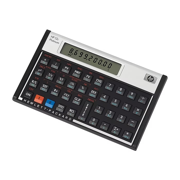 HP 12C Platinum 10-Digit Battery Powered Financial Calculator (F2231AA) New 2