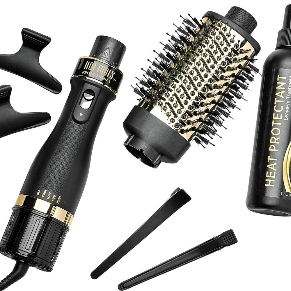Hot Tools Pro Artist 24K Gold One-Step Small Detachable Blowout & Volumizer (HTDR7003G) New 4