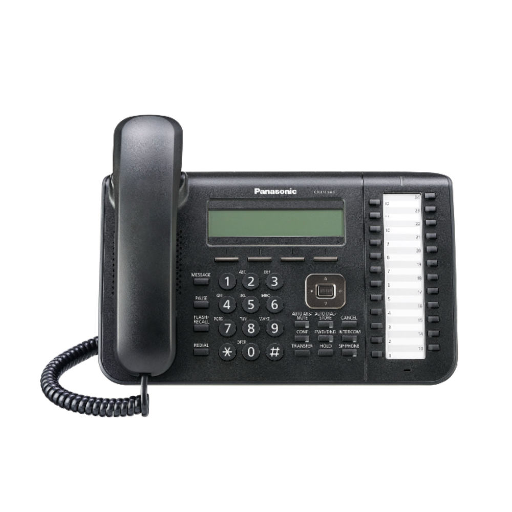 Panasonic KX-DT543-B 3-Line Display Digital Telephone (Black) Like New 1
