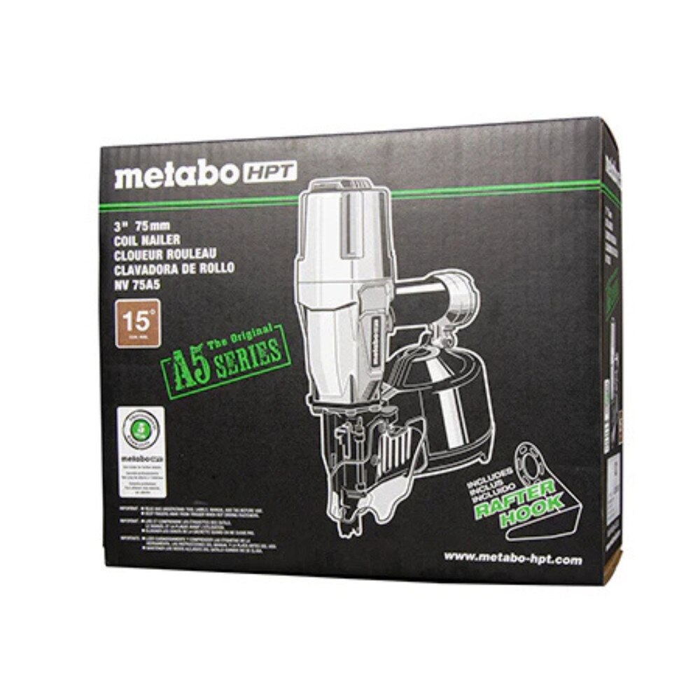 Metabo HPT Coil Framing Nailer - 15 Degree (NV75A5) | New 4