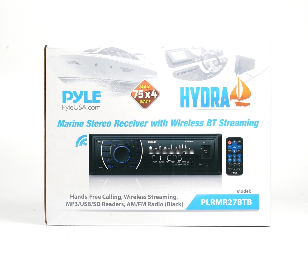 Pyle Marine Bluetooth Receiver Stereo MP3/USB/SD (PLRMR27BTB) New 3