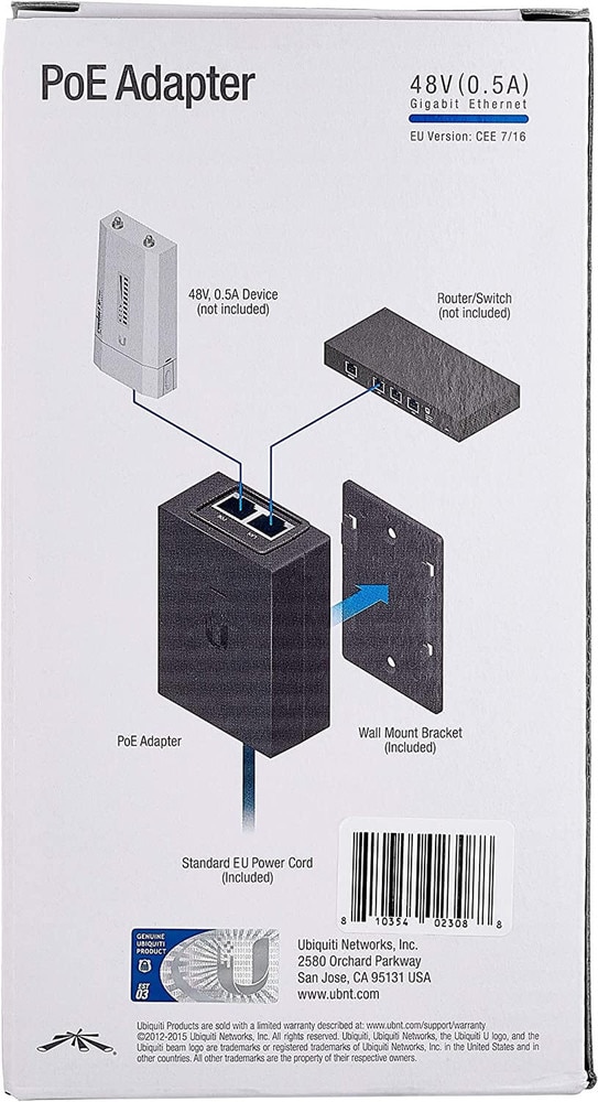 Ubiquiti POE-48-24W-G POE Injector 24 Watt New 4
