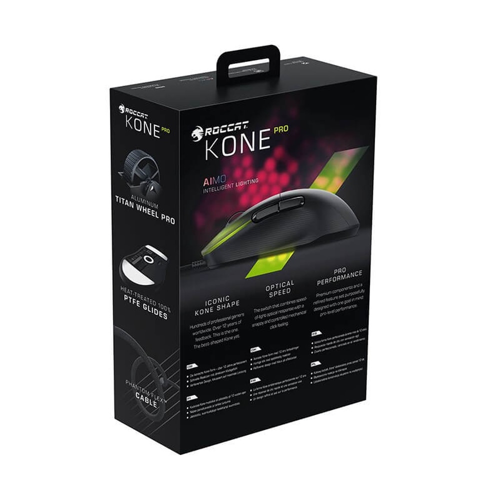 ROCCAT Kone Pro PC Gaming Mouse Ergonomic Design Wired Computer Mouse (ROC-11-400-01) New 8