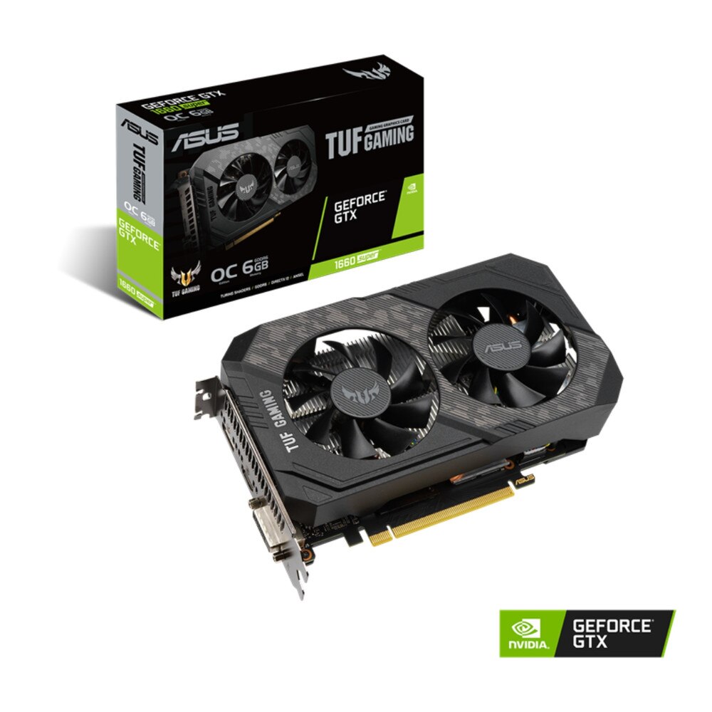 ASUS TUF Gaming GeForce GTX 1660 Super | 6GB GDDR6, OC Edition, Advanced Cooling| New 1