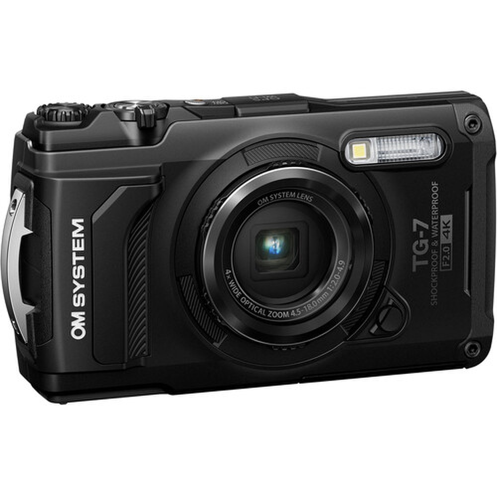 OM SYSTEM Tough TG-7 Digital Camera Black (V110030BU000) New 3