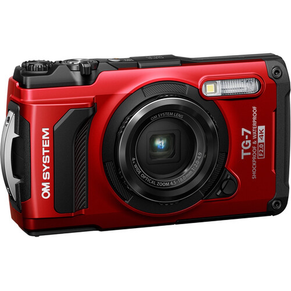OM SYSTEM Tough TG-7 Digital Camera Red (V110030RU000) New 3