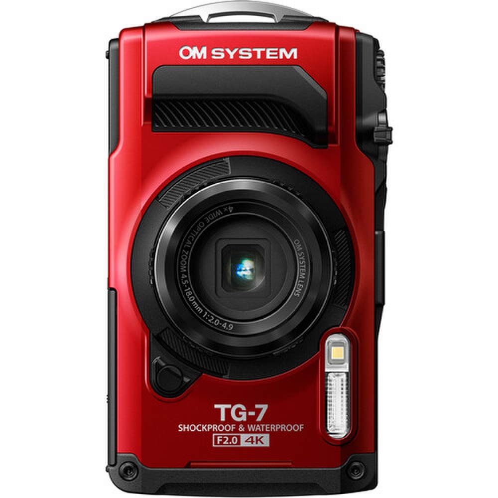 OM SYSTEM Tough TG-7 Digital Camera Red (V110030RU000) New 5