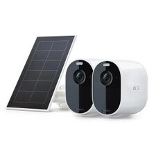 Arlo Essential Wireless Outdoor Spotlight Camera with Solar Panel VMK2230-100NAS - Front View