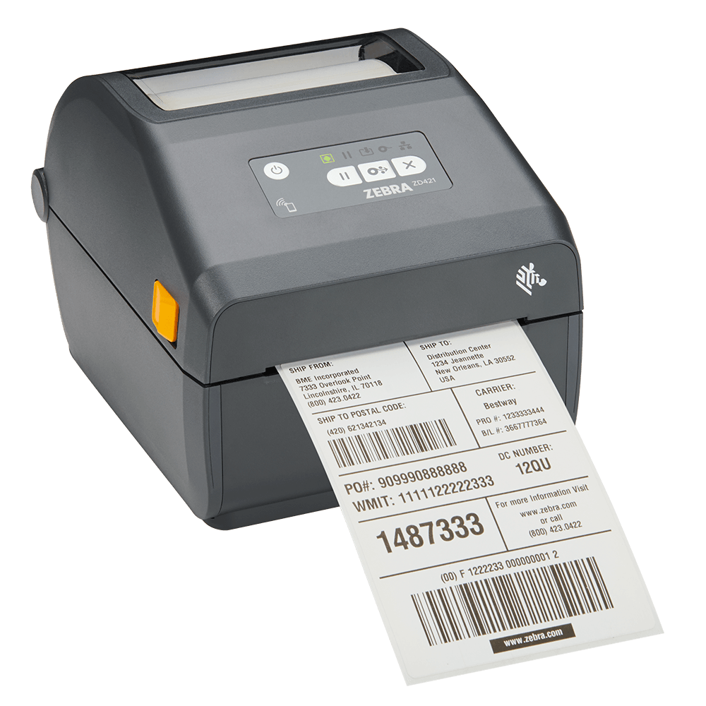 Zebra ZD421 TD 203dpi ET BT Printer (ZD4A042-D0EE00EZ, ZD4A042-D01E00EZ) New 1